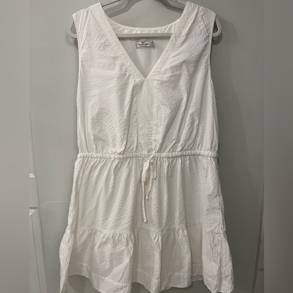 Vineyard Vines White Seersucker Dress size XL